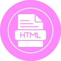 icône de vecteur html