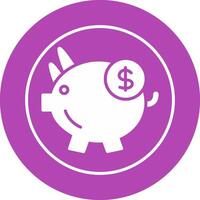 icône de vecteur d'économie de cochon