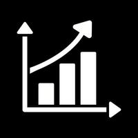 icône de vecteur de statistiques en hausse