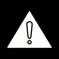 icône de vecteur de signe de prudence