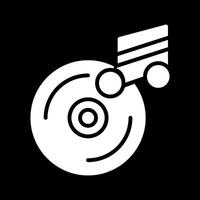 icône de vecteur de cd de musique