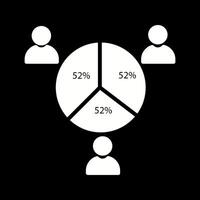 icône de vecteur de statistiques de candidat