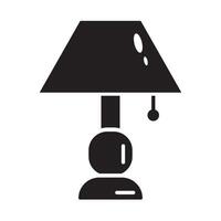 nuit lampe icône logo vecteur conception modèle