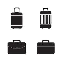 valise icône logo vecteur conception modèle