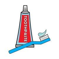 dentifrice icône logo vecteur conception modèle