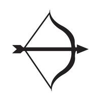 La Flèche arc icône logo vecteur conception modèle