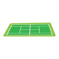 tennis tribunal icône logo vecteur conception modèle