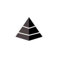 pyramide icône vecteur conception modèle