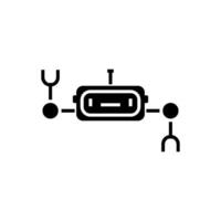 robot icône vecteur conception modèles