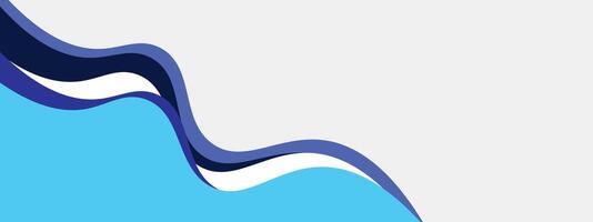 abstrait bleu pente bannière modèle avec dynamique Contexte courbe formes. moderne ciel bleu affaires séminaire en ligne horizontal bannière conception pour la toile, toile de fond, brochure, site Internet, atterrissage page, présentation vecteur