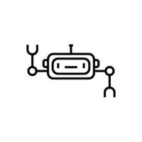 robot icône vecteur conception modèles