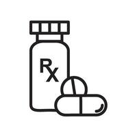 bouteille, pilule, icône, vecteur, conception, gabarits vecteur