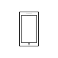 Téléphone ou mobile téléphone téléphone intelligent icône vecteur conception modèle