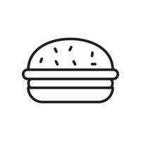 Hamburger icône vecteur conception modèles
