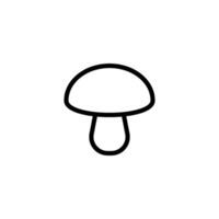 champignon icône vecteur conception modèle Facile