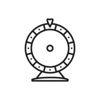 fortune filage roue icône vecteur conception modèle