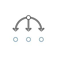 héritage concept ligne icône. Facile élément illustration. héritage concept contour symbole conception. vecteur