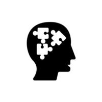 Alzheimer concept ligne icône. Facile élément illustration.alzheimer concept contour symbole conception. vecteur