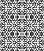 motif abstrait sans couture noir et blanc. arrière-plan et toile de fond. conception ornementale en niveaux de gris. vecteur