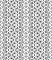 motif abstrait sans couture noir et blanc. arrière-plan et toile de fond. conception ornementale en niveaux de gris. vecteur