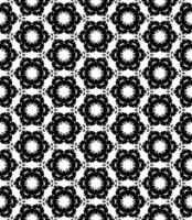 motif abstrait sans couture noir et blanc. arrière-plan et toile de fond. conception ornementale en niveaux de gris. vecteur