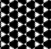 motif abstrait sans couture noir et blanc. arrière-plan et toile de fond. conception ornementale en niveaux de gris. vecteur