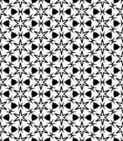 motif abstrait sans couture noir et blanc. arrière-plan et toile de fond. conception ornementale en niveaux de gris. vecteur