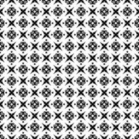 motif abstrait sans couture noir et blanc. arrière-plan et toile de fond. conception ornementale en niveaux de gris. vecteur