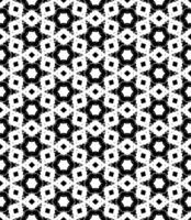 motif abstrait sans couture noir et blanc. arrière-plan et toile de fond. conception ornementale en niveaux de gris. vecteur