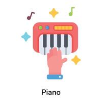 concepts de piano à la mode vecteur