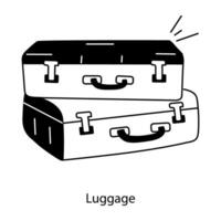 concepts de bagages à la mode vecteur