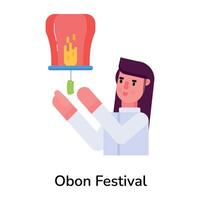 branché obon Festival vecteur