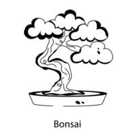 branché bonsaï concepts vecteur