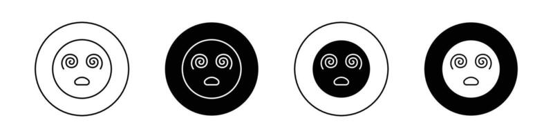 hypnotisé emoji icône vecteur