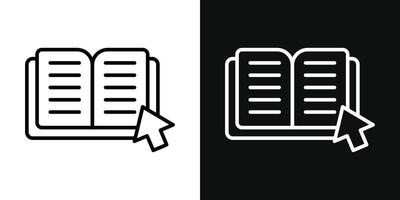 icône de vecteur de livre électronique