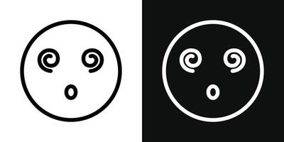 hypnotisé emoji icône vecteur