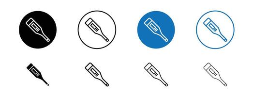 icône de thermomètre numérique vecteur