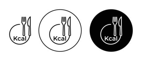 kcal vecteur icône