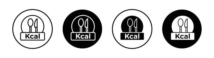 kcal vecteur icône