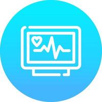 conception d'icône créative moniteur ecg vecteur