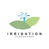 irrigation logo conception vecteur. icône symbole. vecteur
