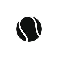 tennis Balle icône isolé sur blanc Contexte vecteur
