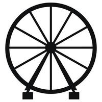 ferris roue vecteur silhouette illustration.