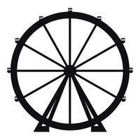 ferris roue vecteur silhouette illustration.