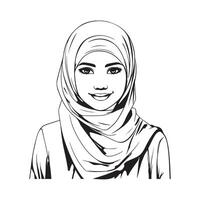 hijab vecteur art, Icônes, et graphique