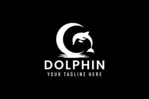 dauphin logo vecteur icône illustration