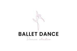 ballet logo vecteur icône illustration