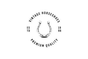 fer à cheval logo vecteur icône illustration