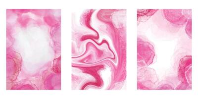 abstrait aquarelle rose Contexte vecteur