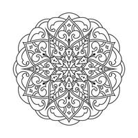 mandala conception pour adulte coloration page vecteur